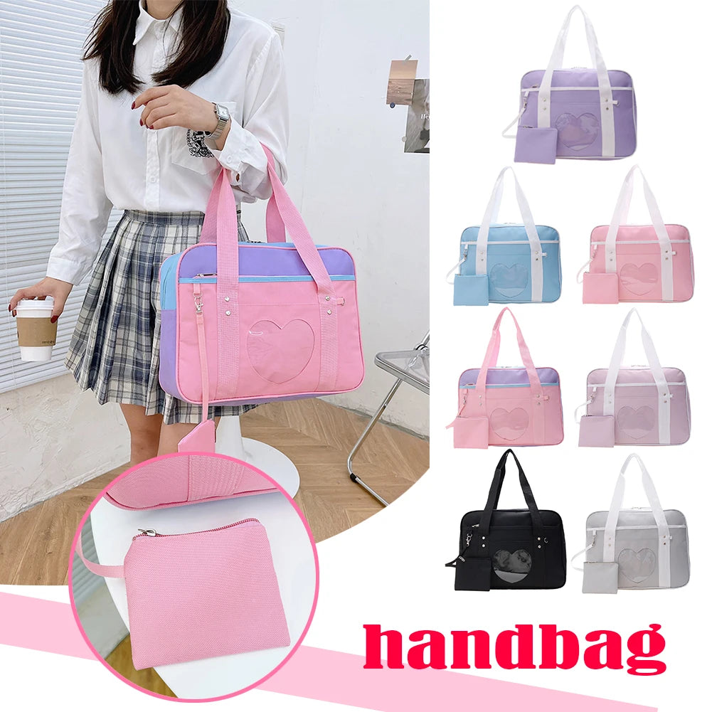 Transparent Love Shoulder Bag Large Capacity