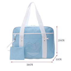 Transparent Love Shoulder Bag Large Capacity