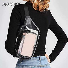 Clear PVC Fanny Pack Waterproof Waist Zipper Bag