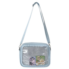Transparent PVC Purse Satchel Japanese Style Shoulder Bag Women Handbag Tote