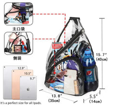Transparent PVC Waterproof Crossbody Bag Sports Travel Chest Pack