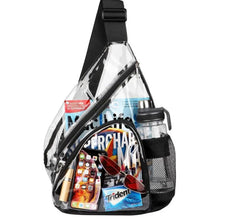 Transparent PVC Waterproof Crossbody Bag Sports Travel Chest Pack