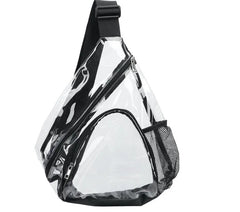 Transparent PVC Waterproof Crossbody Bag Sports Travel Chest Pack
