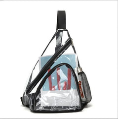 Transparent PVC Waterproof Crossbody Bag Sports Travel Chest Pack