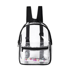 Transparent PVC Women Backpack Travel School Backpack Children Girls Backpack