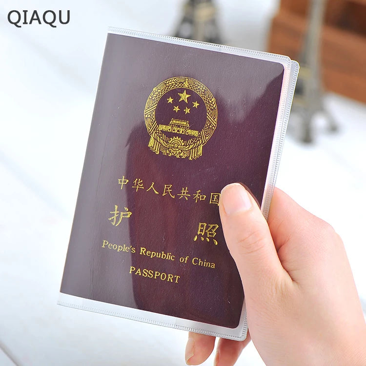 Transparent Passport Cover Waterproof Travel Case