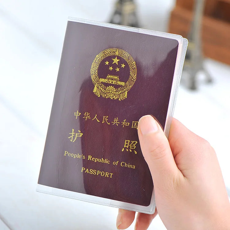 Transparent Passport Cover Waterproof Travel Case