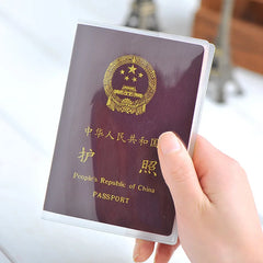 Transparent Passport Cover Waterproof Travel Case