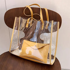 Transparent Pvc Shoulder Bag Waterproof Jelly Tote High Women Bag