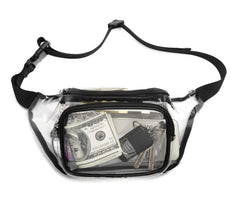 Transparent Soft Pvc Waist Bag Anti Splash Material Women'S Bag Chest Bag