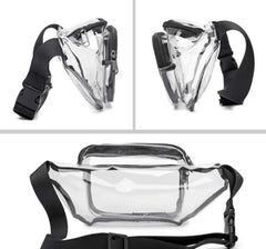 Transparent Soft Pvc Waist Bag Anti Splash Material Women'S Bag Chest Bag