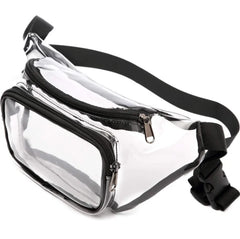 Transparent Soft Pvc Waist Bag Anti Splash Material Women'S Bag Chest Bag