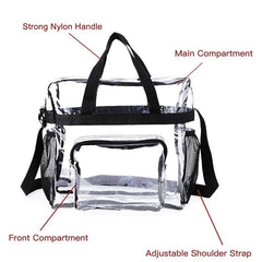 Clear Tote Bag for Stadium Security and Travel