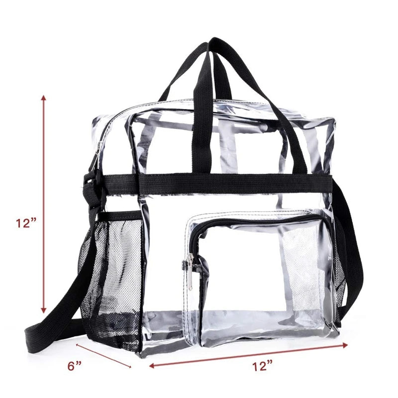 Clear Tote Bag for Stadium Security and Travel