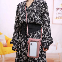 Retro Mobile Phone Bag Women PU Chain Messenger Bags Small Flap Bag