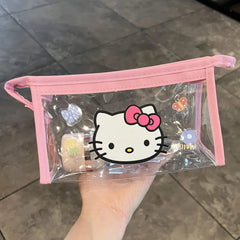 Transparent Waterproof Cosmetic Bag PVC Large Capacity Travel Wash