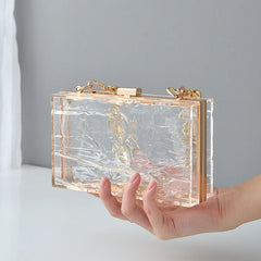Transparent Wedding Clutch Jell Party Bag Acrylic Handbag