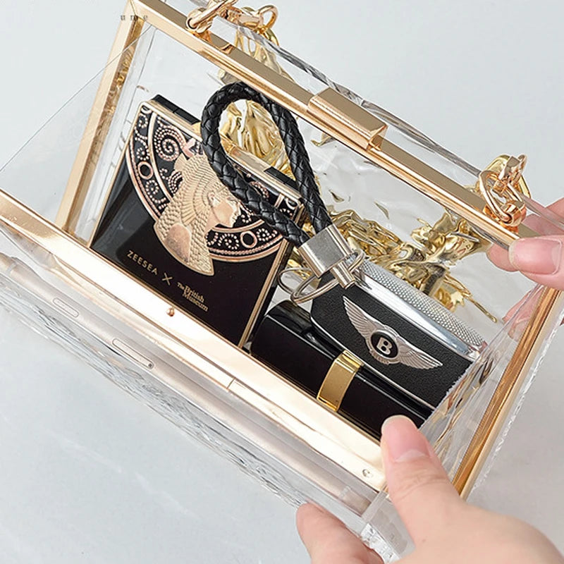 Transparent Wedding Clutch Jell Party Bag Acrylic Handbag