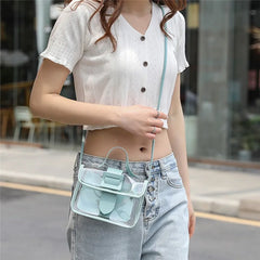 Transparent Woman Shoulder Bags Small Ladies Jelly Candy Hasp Handbag