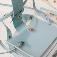 Transparent Woman Shoulder Bags Small Ladies Jelly Candy Hasp Handbag