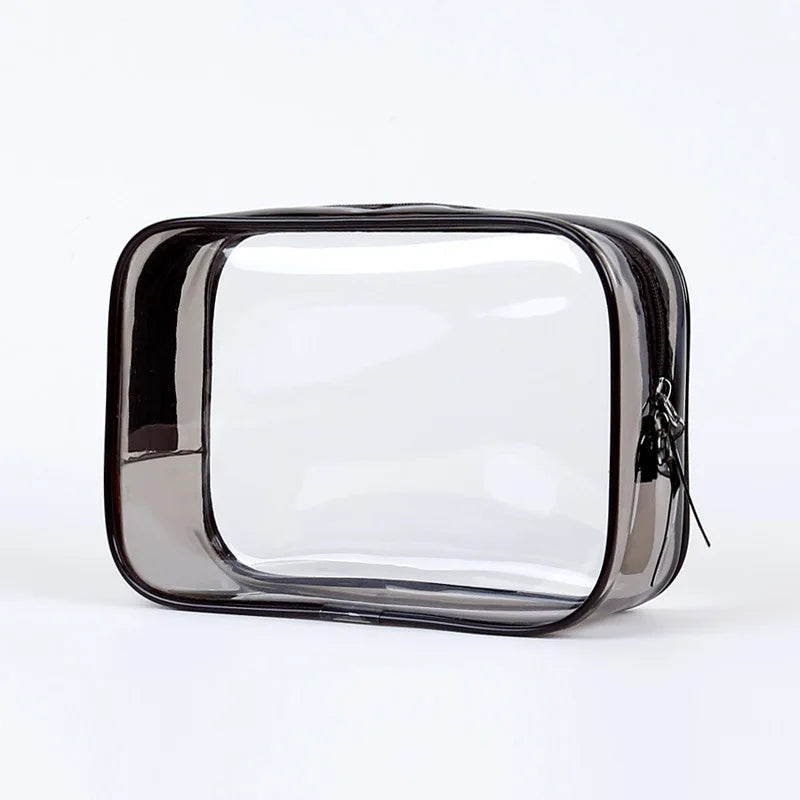 Transparent Women Travel Makeup Bags Clear Zipper Cosmetic Case