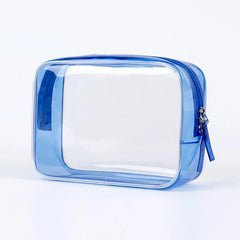 Transparent Women Travel Makeup Bags Clear Zipper Cosmetic Case