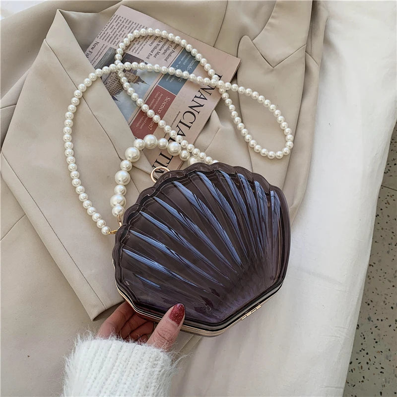 Shell Shape Party Clutch Bag Evening Bag Crossbody Bag for Women