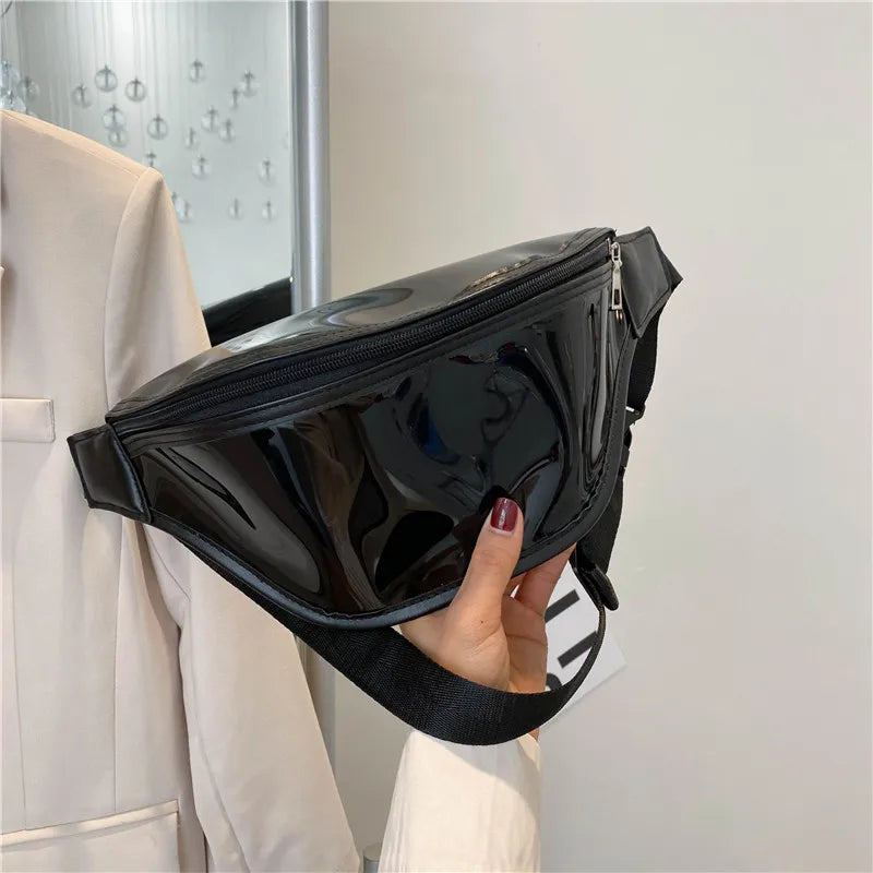 Transparent PVC Fanny Pack Waterproof Jelly Cross Body Bag