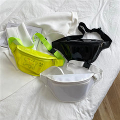 Transparent PVC Fanny Pack Waterproof Jelly Cross Body Bag