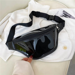 Transparent PVC Fanny Pack Waterproof Jelly Cross Body Bag