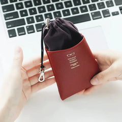 PU Drawstring Glasses Case for Eyeglass Sunglasses Storage Pouch