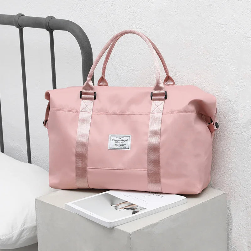 Travel Bag Handbag Wet/Dry Fitness Sports Bag Pink Duffel Bag
