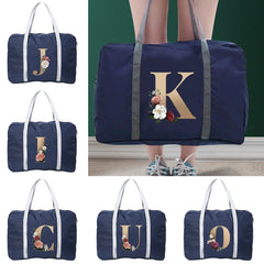 Letter Print Travel Bag Handbag Women Large Capacity Organizer
