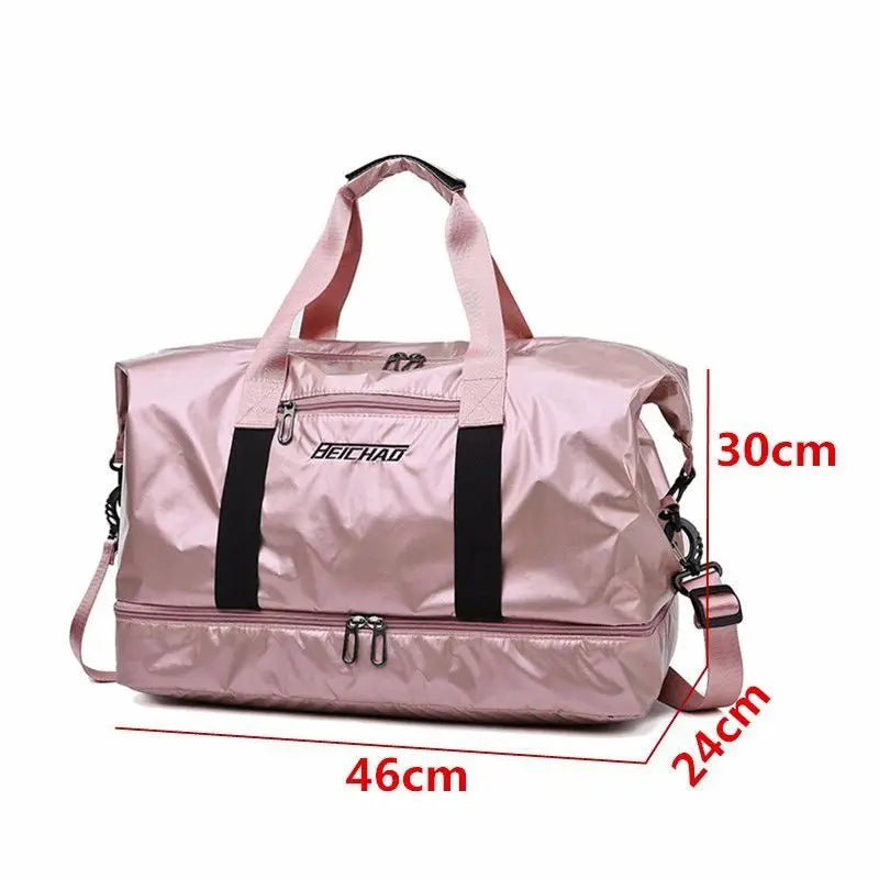 Large Capacity Travel Duffle Bag Weekend Bag Multifunctional Travel Bag