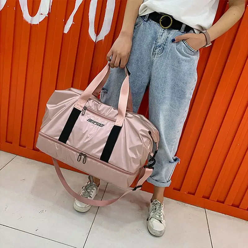 Large Capacity Travel Duffle Bag Weekend Bag Multifunctional Travel Bag