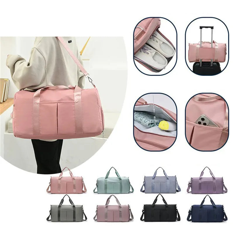 Travel Bag Luggage Handbag Fitness Yoga Gym Sport Handbag Dry Wet Separation Bag