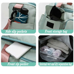 Large Capacity Waterproof Sports Gym Bag Women