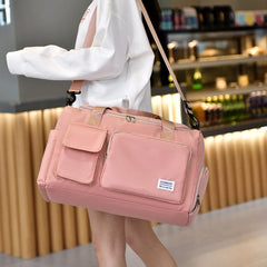 Nylon Travel Bag Women Shoulder Bag Large Capacity Waterproof Gym Bag