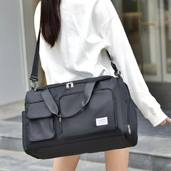 Nylon Travel Bag Women Shoulder Bag Large Capacity Waterproof Gym Bag