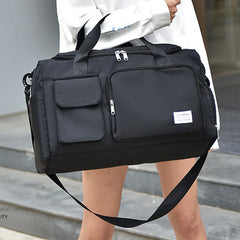 Women Shoulder Bag Large Capacity Waterproof Oxford Sports Gym Bag