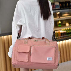 Women Shoulder Bag Large Capacity Waterproof Oxford Gym Bag