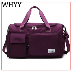 Waterproof Nylon Sports Gym Bag Large Capacity Shoulder Bag
