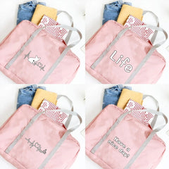 Food Print Travel Bag Organizer Toiletries Storage Luggage Bag