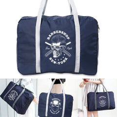 Skull Printed Foldable Duffle Bag Large Capacity Travel Bag