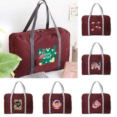 Flamingo Print Travel Bag Unisex Foldable Handbags Large Capacity Organizers