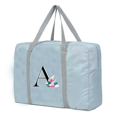 Large Capacity White Marble Travel Bag Unisex Luggage Handbag