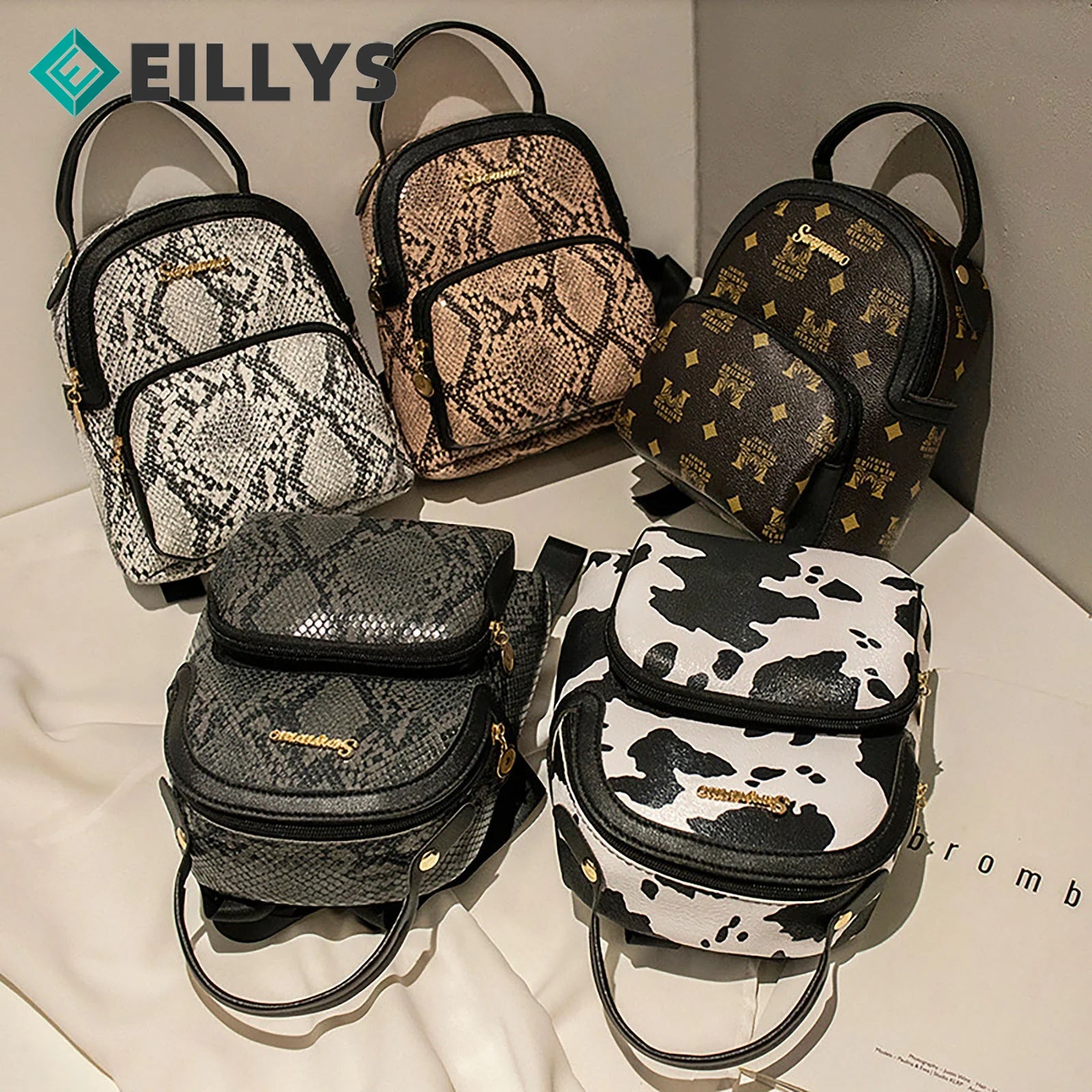 Vintage College Schoolbag Female Backpack Pu Leather Backpacks