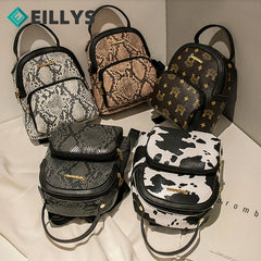 Vintage College Schoolbag Female Backpack Pu Leather Backpacks