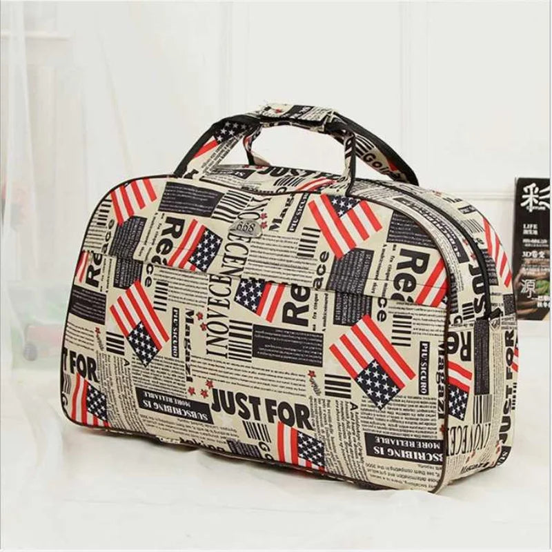 Women Large Capacity Travel Bag, Glamor Girl Duffle Bag