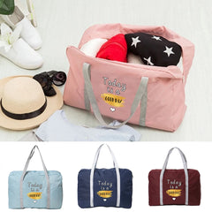 Food Print Travel Bag Women Camping Handbag Organizer Zipper Tote Bags